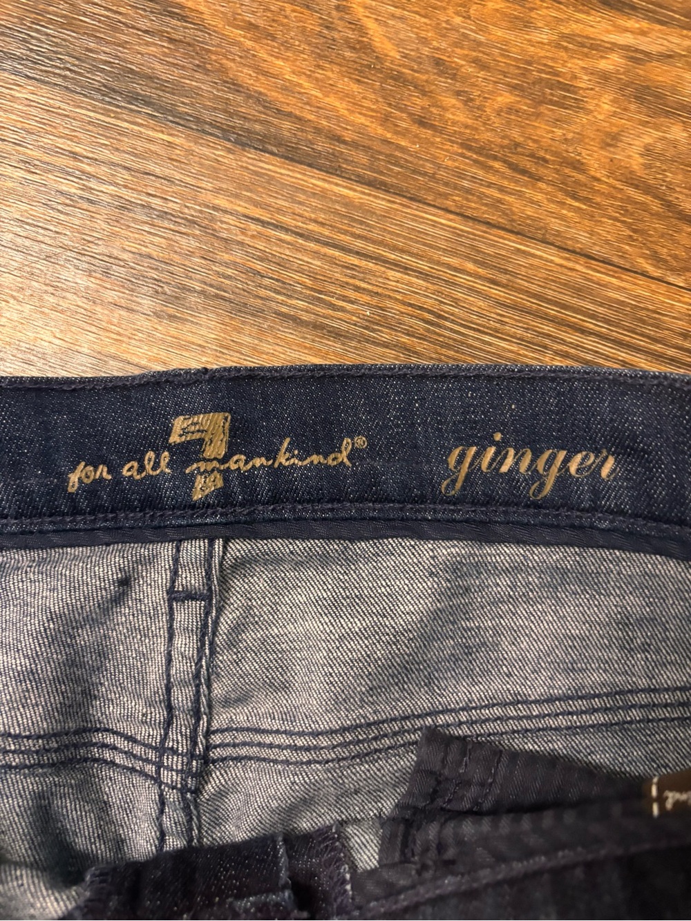 7 For All Mankind Ginger Skinny Jeans - Dark Blue